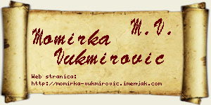 Momirka Vukmirović vizit kartica